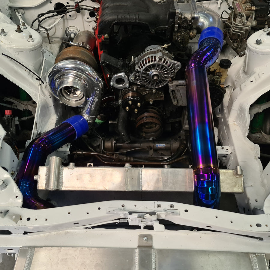 Vinny Fab FD3S RX-7 T4 Twin-Scroll Manifold | Twin 40