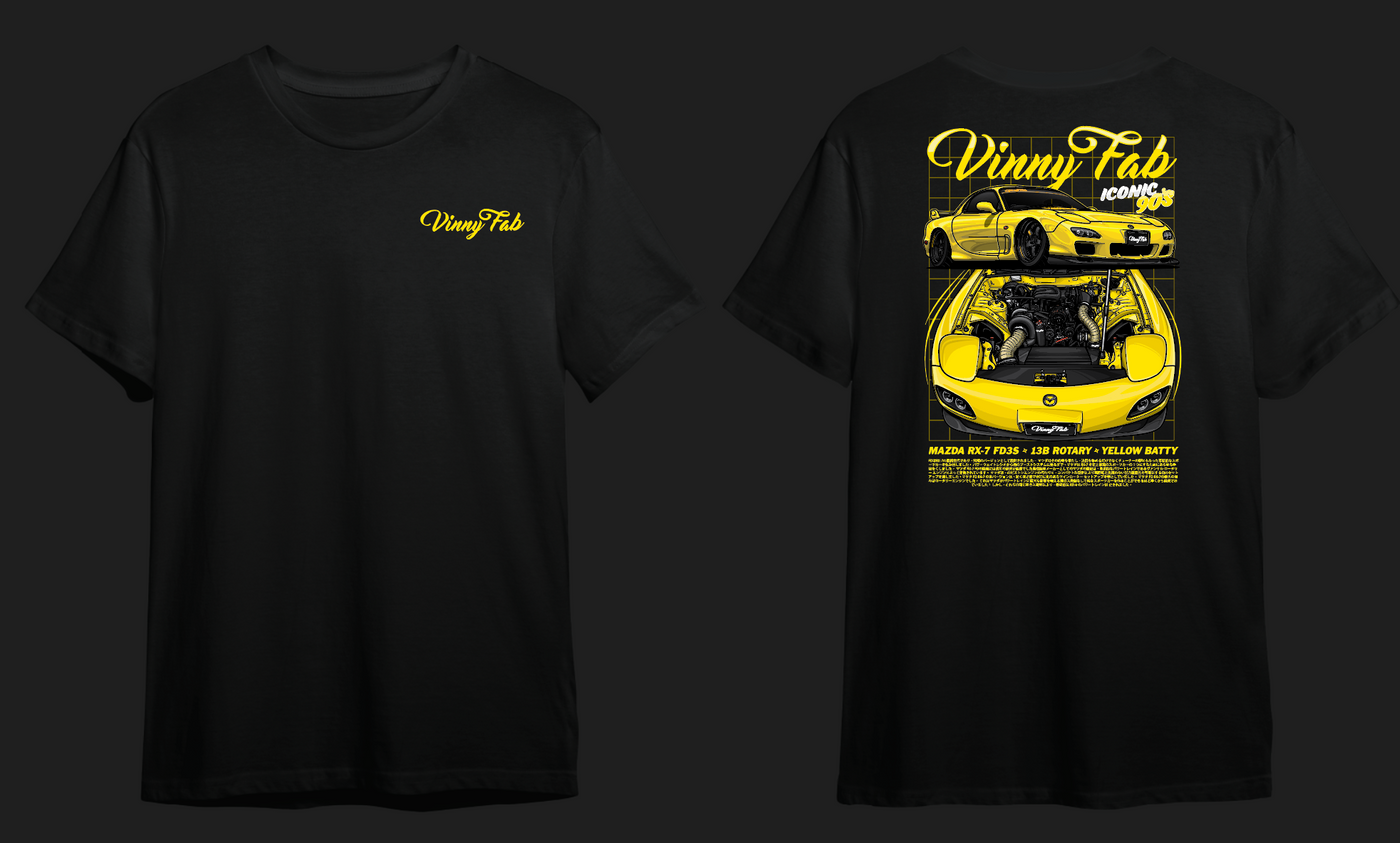 Vinny Fab Mazda RX-7 T Shirt