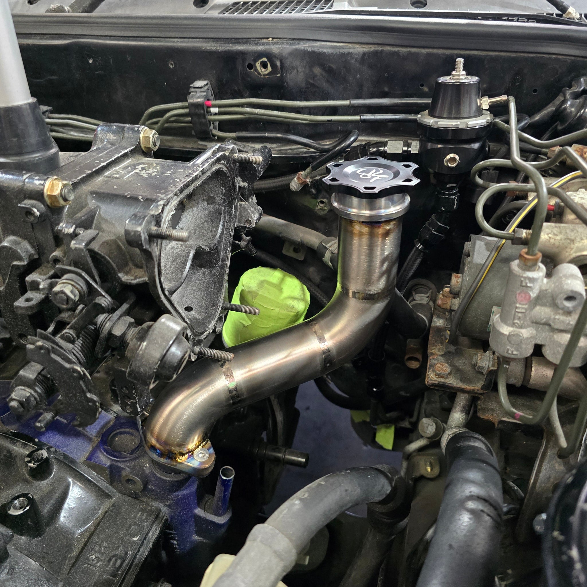 FD3S RX7 Baffled Oil Filler Neck-Titanium