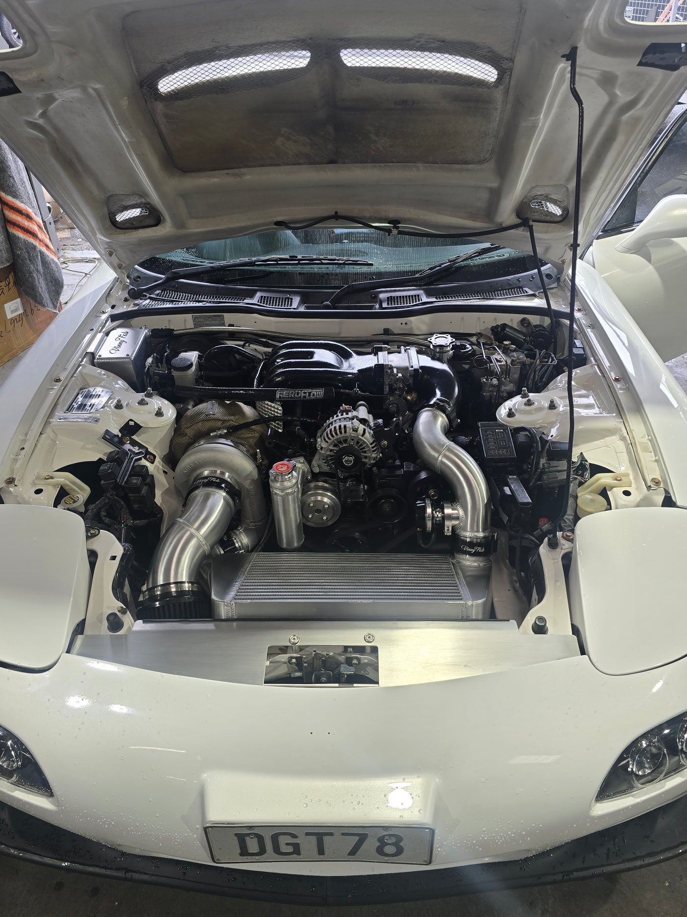 Vinny Fab FD3S RX-7 4-Inch Downpipe | Stainless