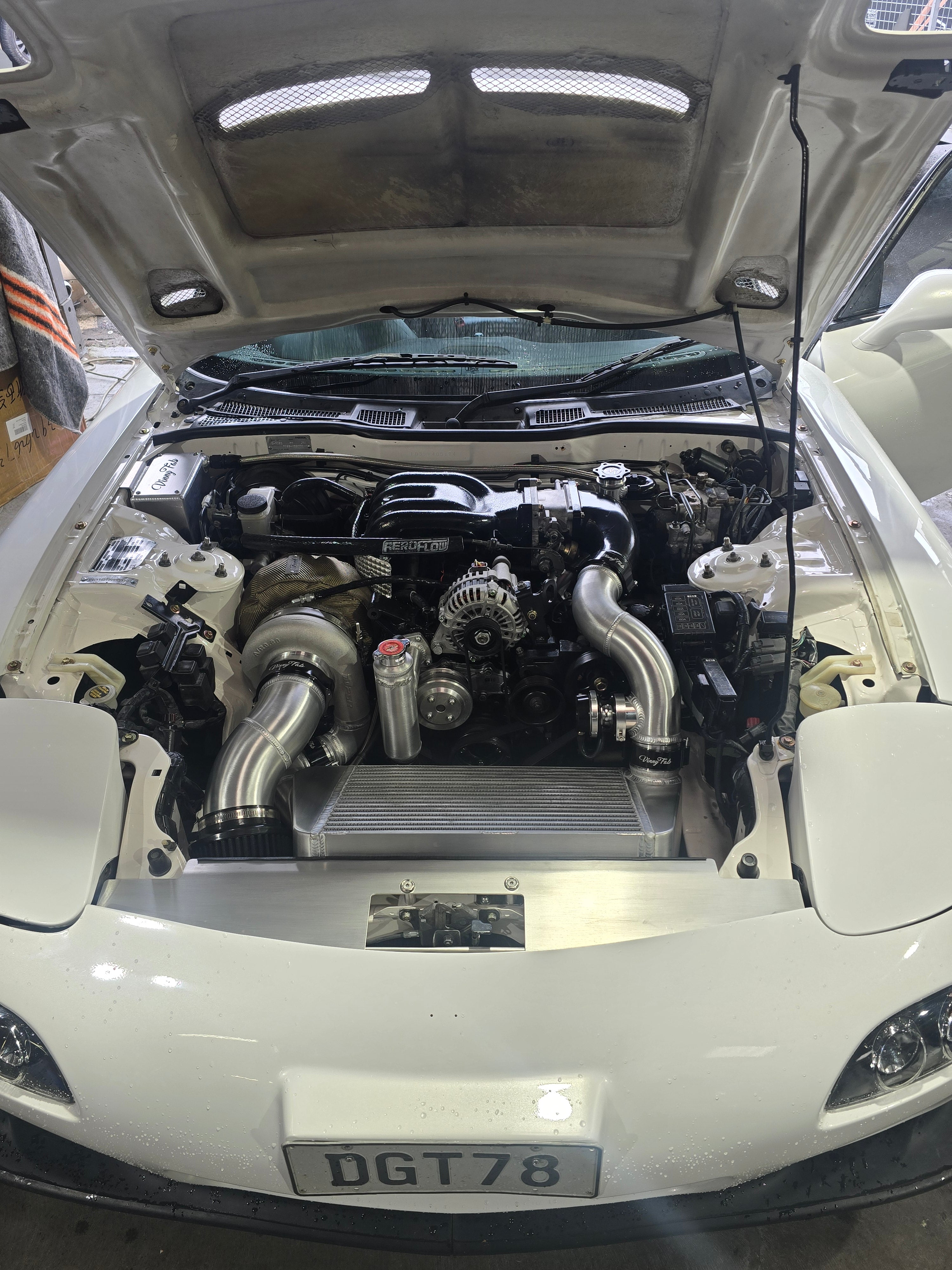 Vinny Fab FD3S RX-7 4-Inch Downpipe | Stainless