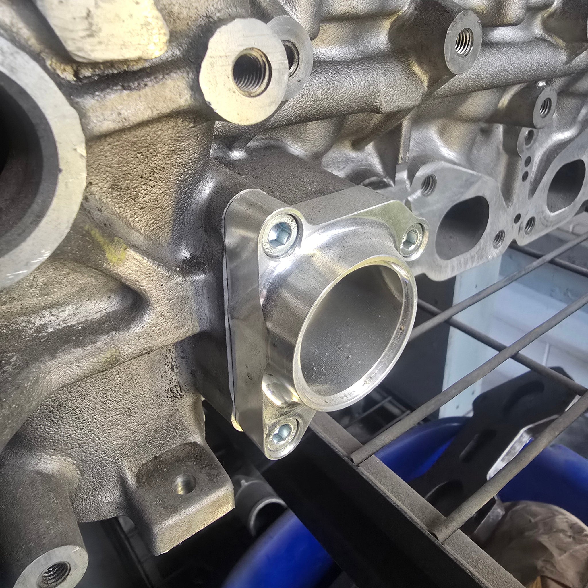 SR20 Billet Radiator Water Neck Flange - Aluminum