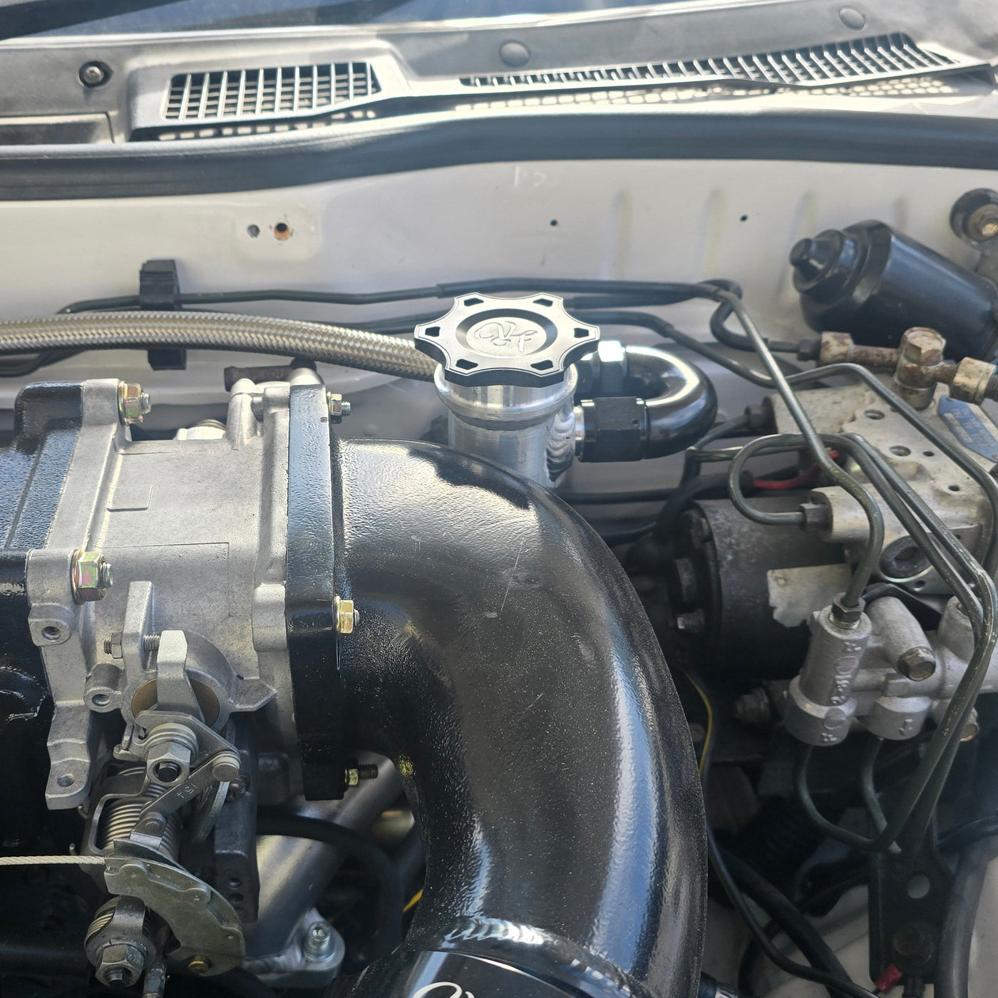 Mazda FD3S Baffled Oil Filler Neck - Aluminium