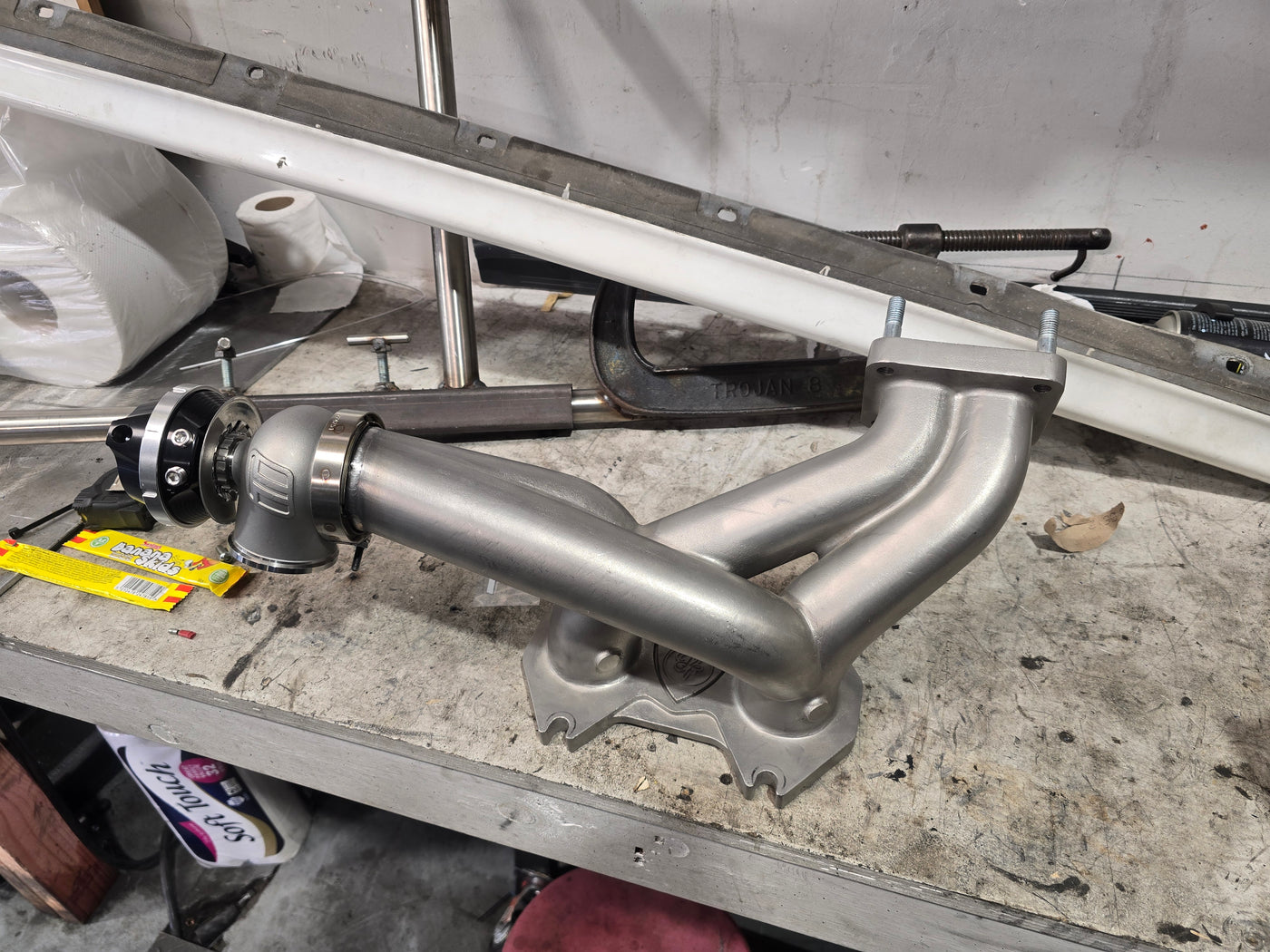 FD3S RX-7 T4 Twin Scroll Turbo Manifold | Single Wastegate