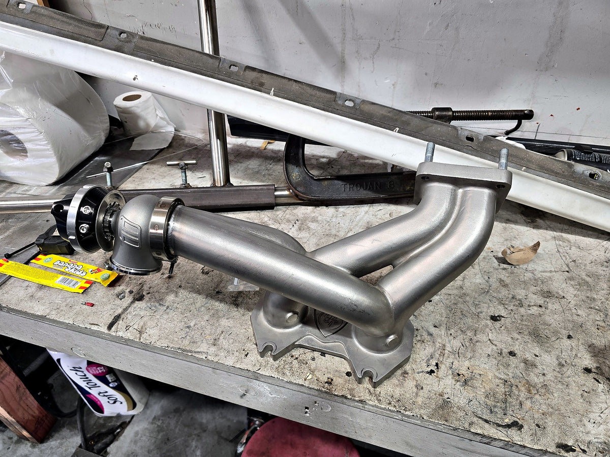 FD3S RX-7 T4 Twin Scroll Turbo Manifold - Single Wastegate, photo 7