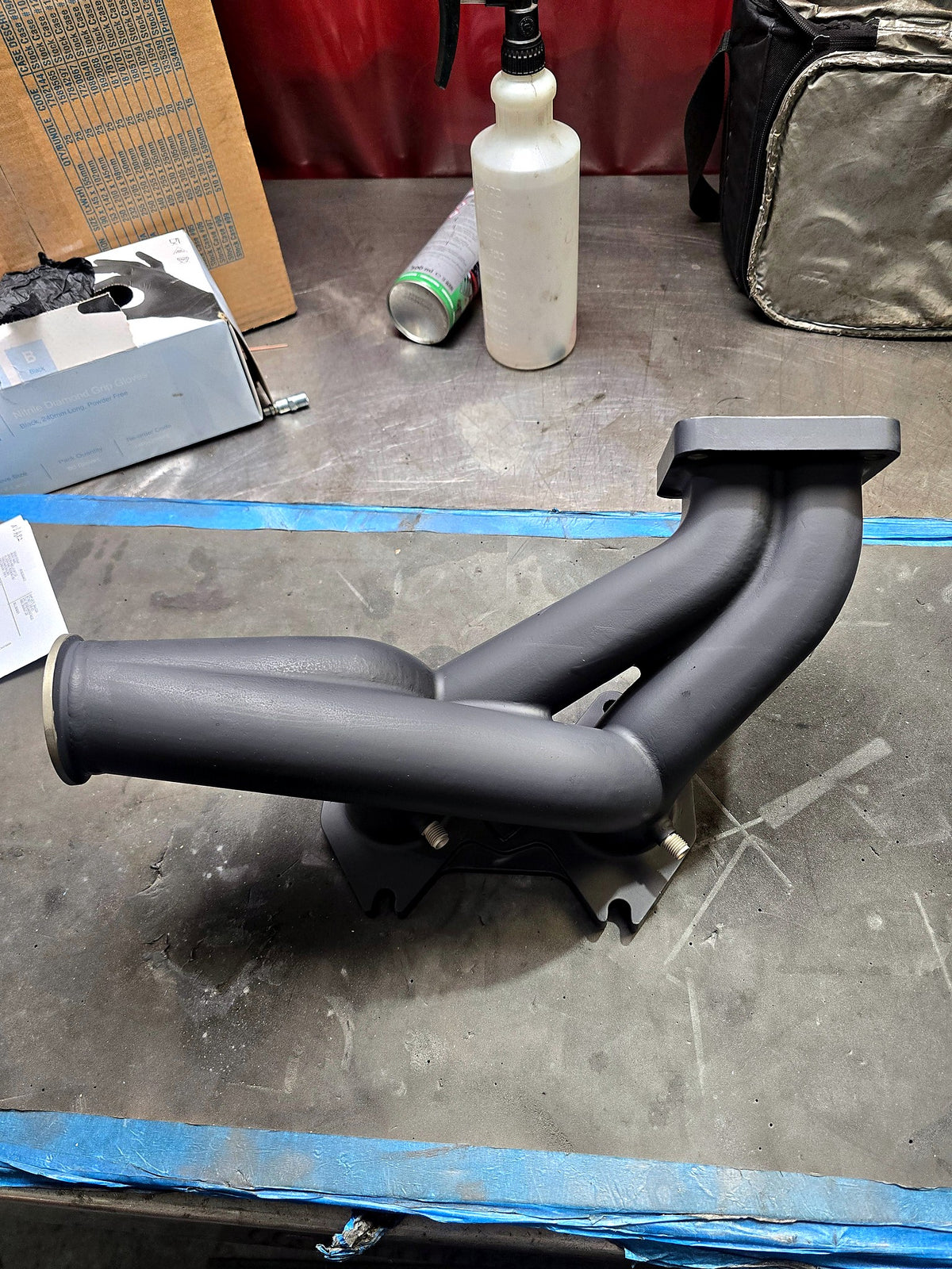 FD3S RX-7 T4 Twin Scroll Turbo Manifold - Single Wastegate, photo 13
