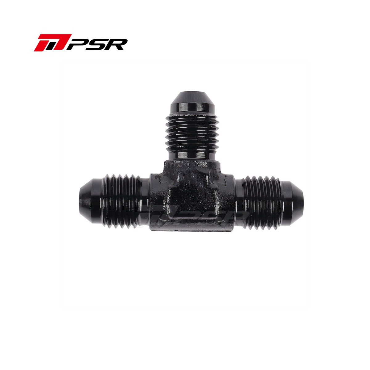 PSR 4AN Male Flare Tee Fitting Union Adapter Aluminum Black
