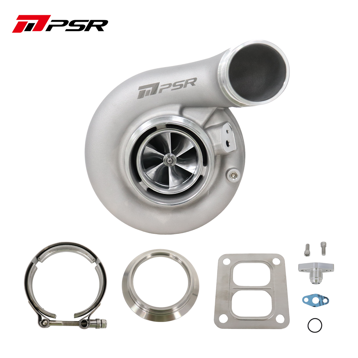 PULSAR Billet 363D 366D 369D DUAL CERAMIC BALL BEARING Turbo with 90° Elbow Outlet Compressor