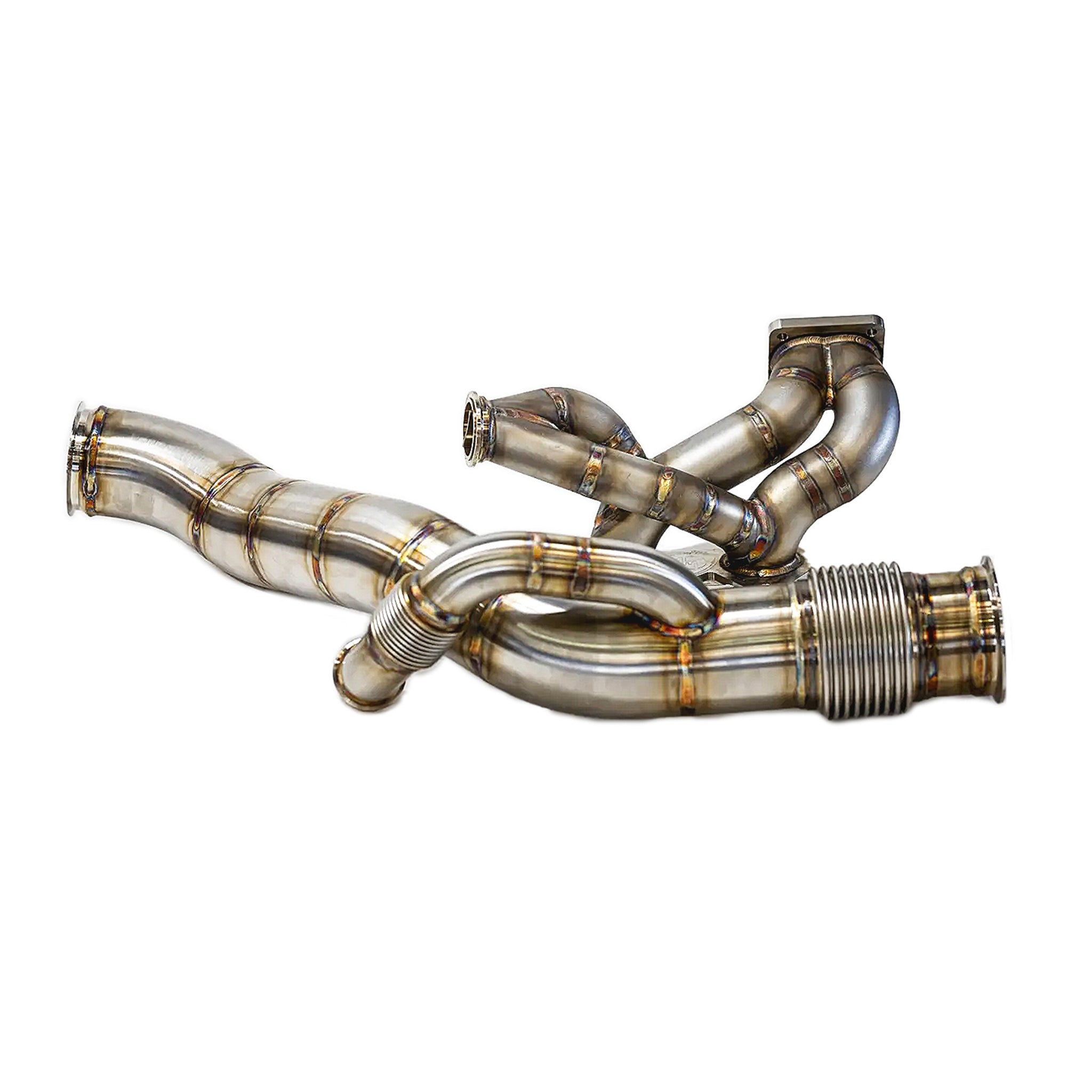 FD3S RX-7 S6-8 4inch Downpipe with wastegate plumbback