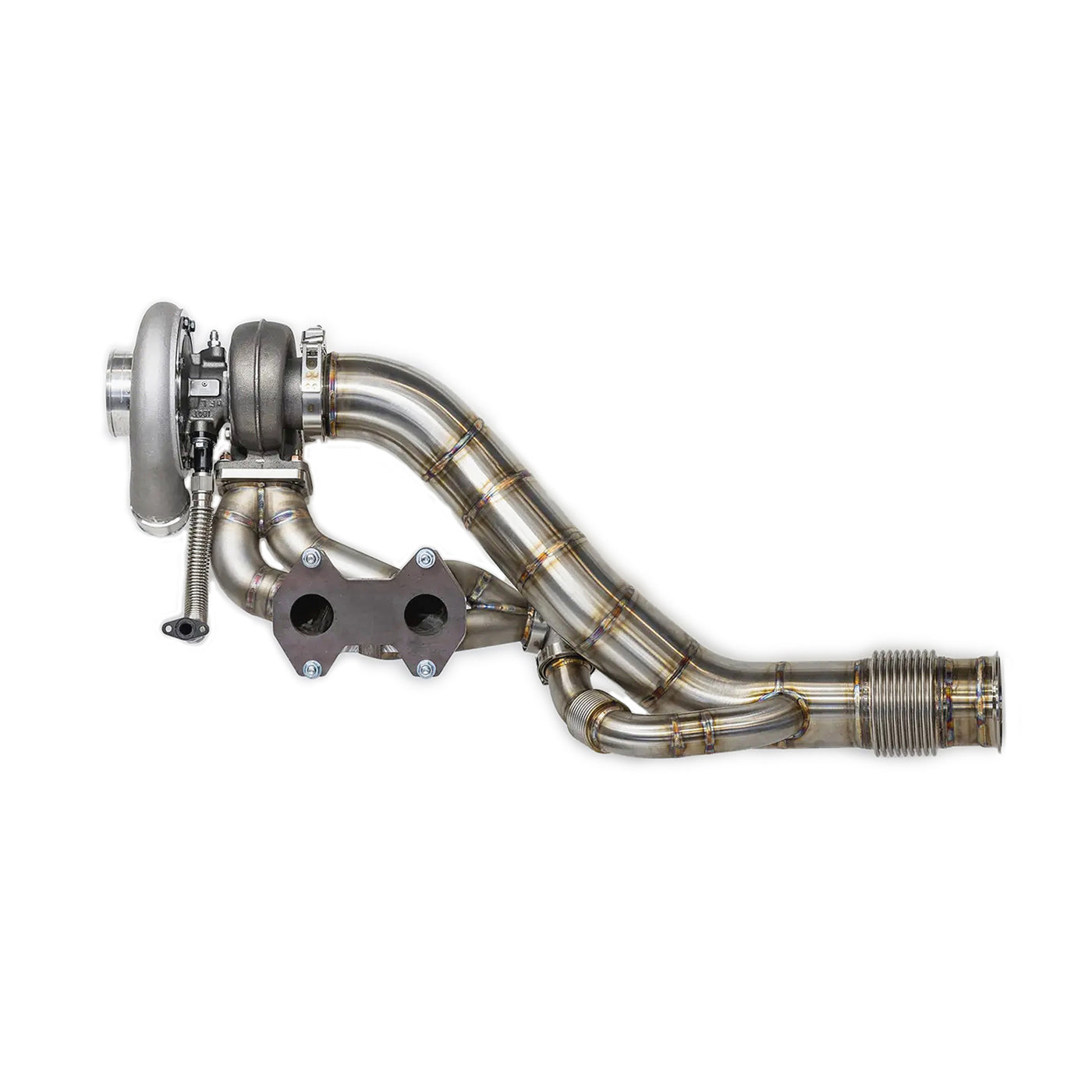 FD3S RX-7 S6-8 4inch Downpipe with wastegate plumbback