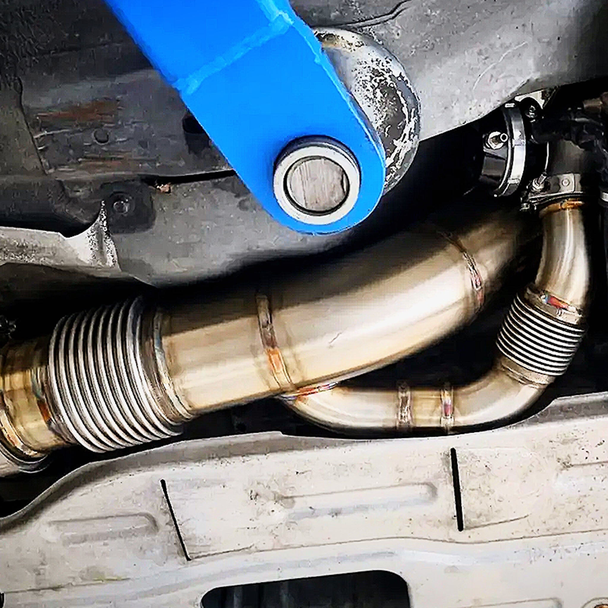 FD3S RX-7 S6-8 4inch Downpipe with wastegate plumbback