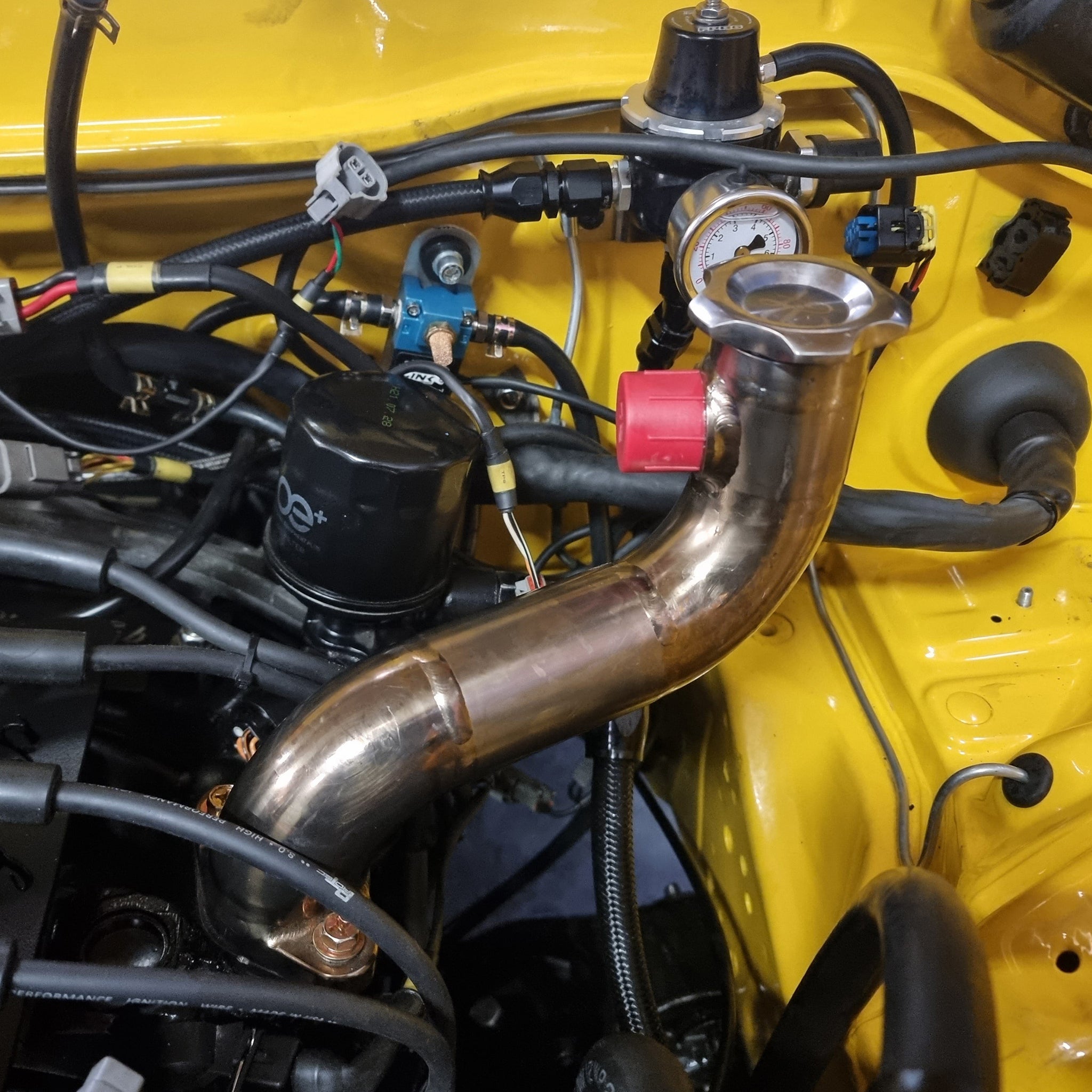 FD3S Baffled Oil Filler Neck Titanium