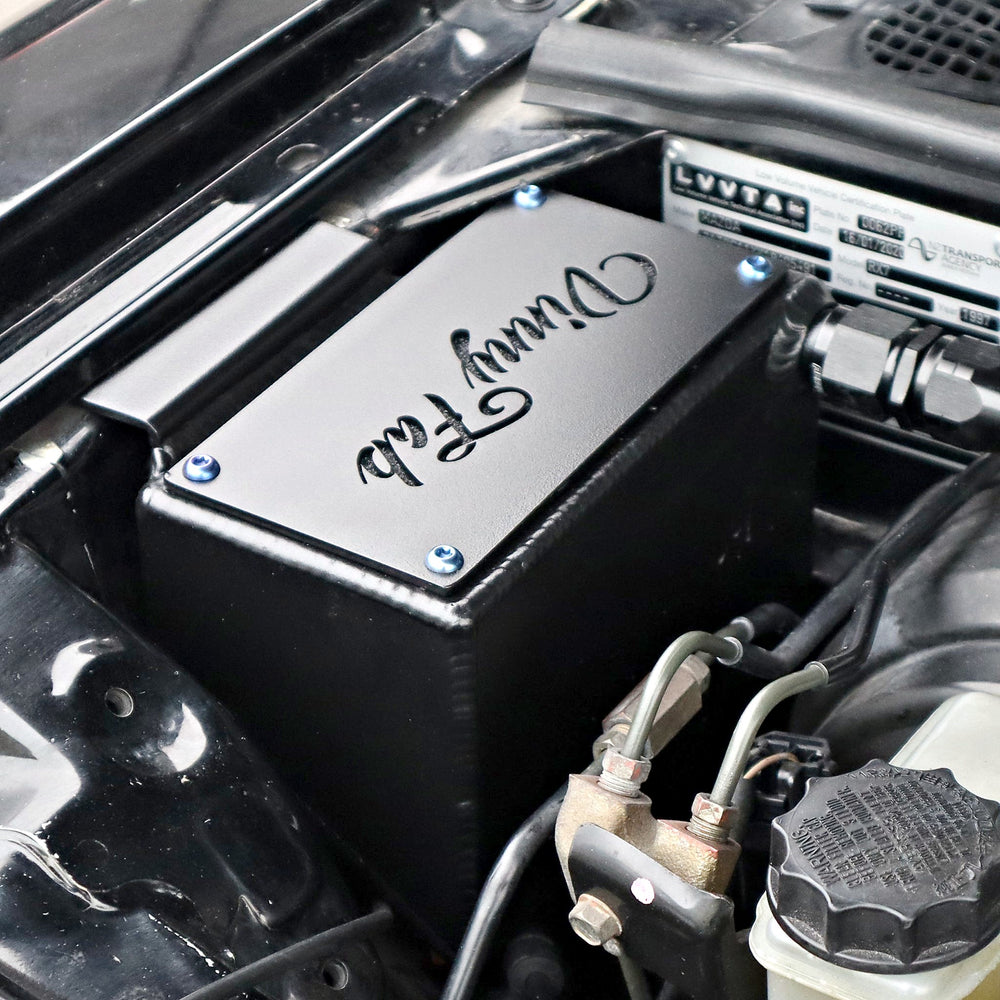 FD3S RX-7 Baffled Catch Can – Brake Booster Location