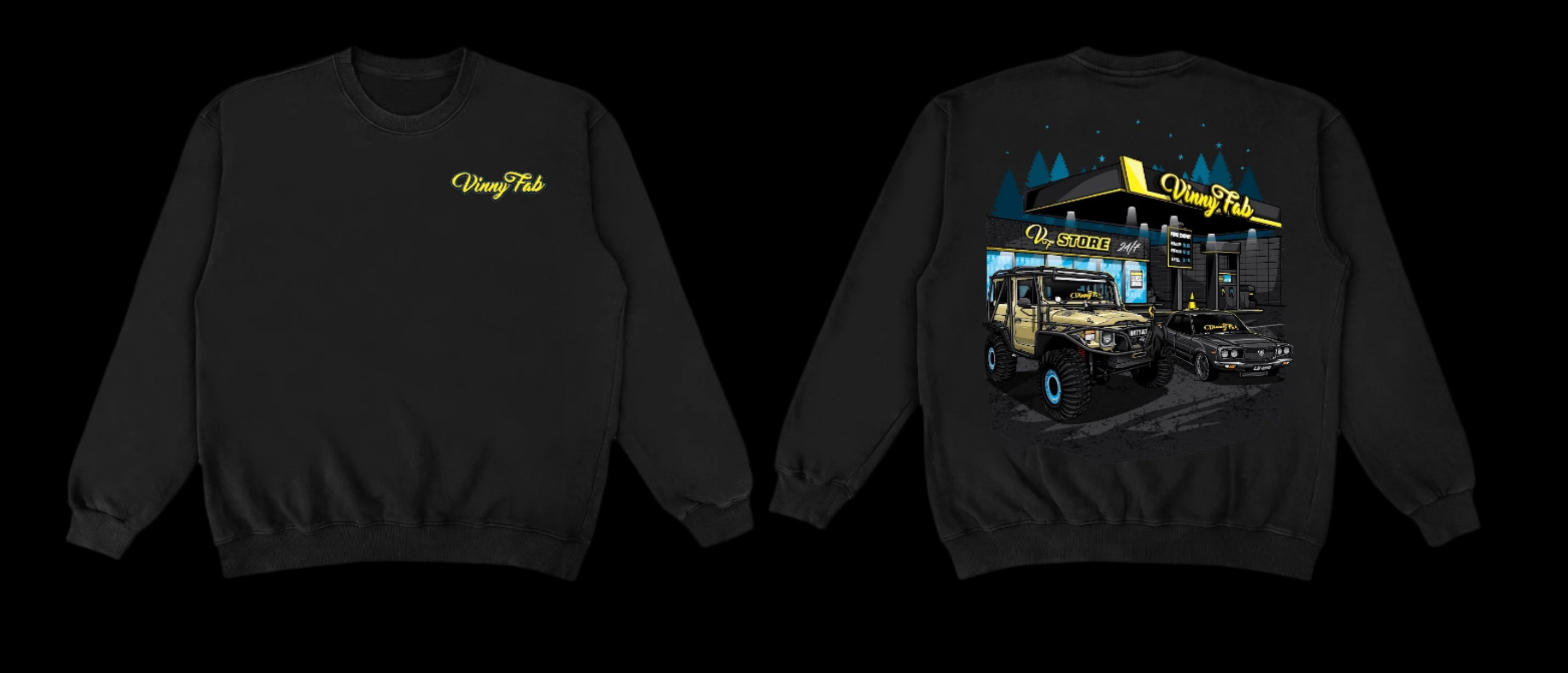 Vinny Fab Gas Station Crewneck