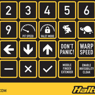 Haltech CAN Keypad Label Set