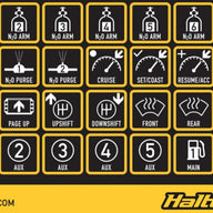 Haltech CAN Keypad Label Set