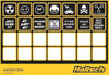 Haltech CAN Keypad Label Set