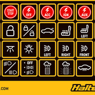 Haltech CAN Keypad Label Set