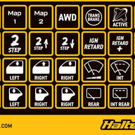 Haltech CAN Keypad Label Set