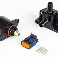Idle Air Control Kit - Billet 2 Port Housing With 2 Screw Style Motor Diameter: 10mm (3/8")