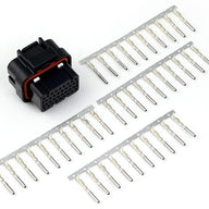 Plug and Pins Only - AMP 34 Pin 4 Row - Key 2 4 Keyway Superseal Connector