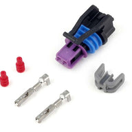Plug and Pins Only - Delphi 2 Pin GM style Coolant Temp Connector (Black)