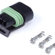 Plug and Pins Only - Delphi 3 Pin Single Row Flat Coil Connector