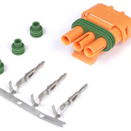 Plug and Pins Only - Delco Weather Pack 3 pin GM Style MAP Sensor Connector - Orange