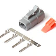 Plug and Pins Only - Male Deutsch DTM-4 Connector (7.5 Amp)
