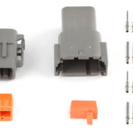Plug and Pins Only - Matching Set of Deutsch DTM-8 Connectors (7.5 Amp)