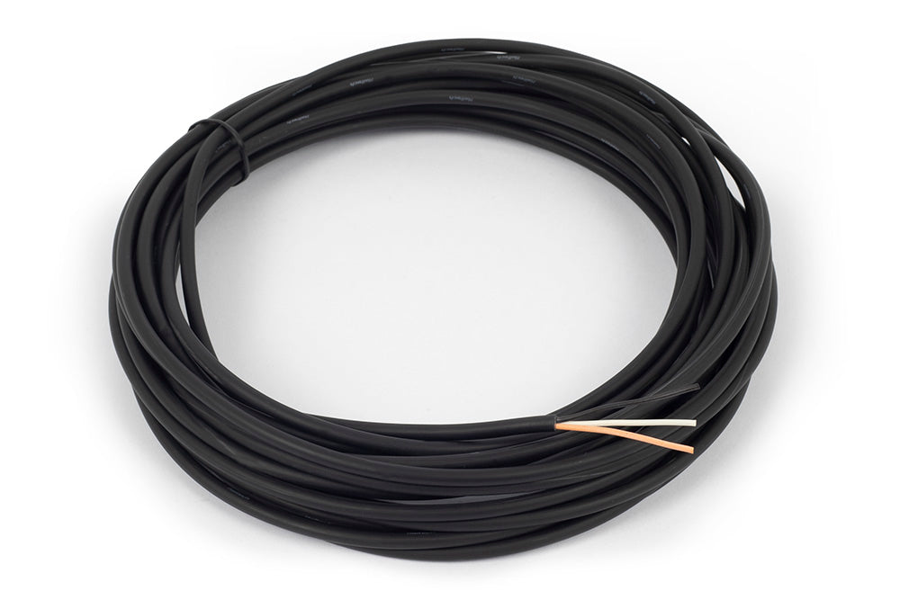 Cable - Multicore - 2 x 22AWG (Black/White) - 10M (32') Length: 10M / 32ft