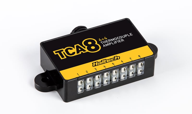 TCA-8 (4+4) Eight Channel Thermocouple Amplifier Programmed as TCA-4A and TCA-4B