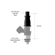 Fuel Injector Adapter - 10.5mm 1/2 to Full Length