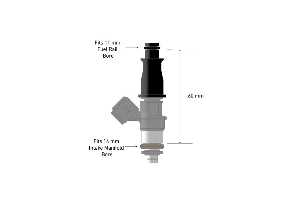 Fuel Injector Adapter - 11mm 1/2 to Full Length