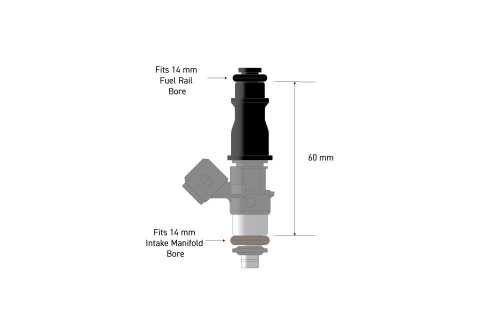 Fuel Injector Adapter - 14mm 1/2 to Full Length