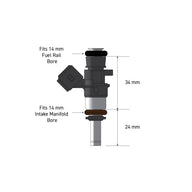 Bosch 980cc injectors - Flowmatched set of 4 (0280158040)