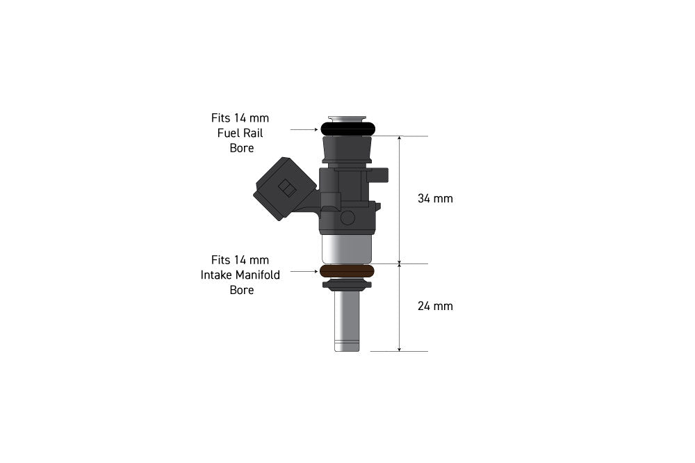 Bosch 980cc injectors - Flowmatched set of 8 (0280158040)
