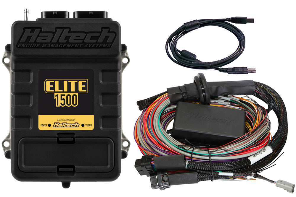 Haltech ELITE 1500 + Premium Universal Wire-in Harness Kit Length: 2.5m (8')