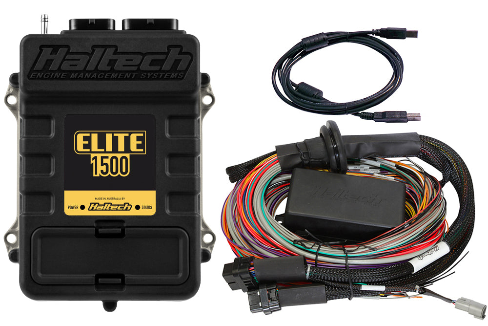 Haltech ELITE 1500 + Premium Universal Wire-in Harness Kit Length: 5m (16')