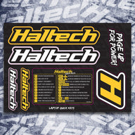 Haltech Sticker Sheet Size: A5 size