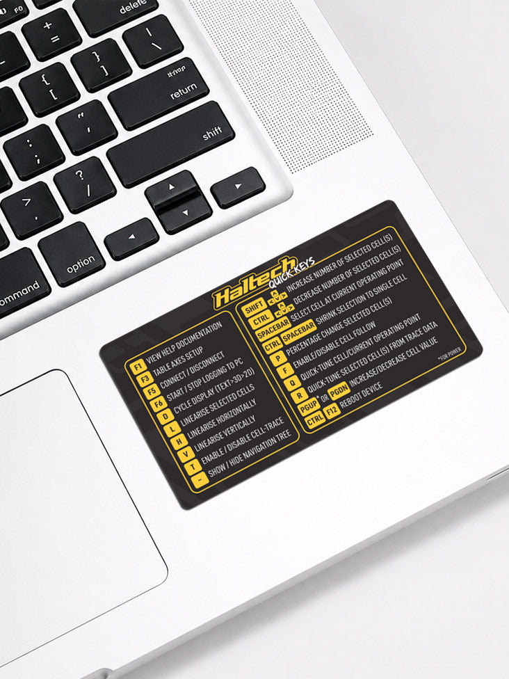 Haltech Sticker Sheet Size: A5 size