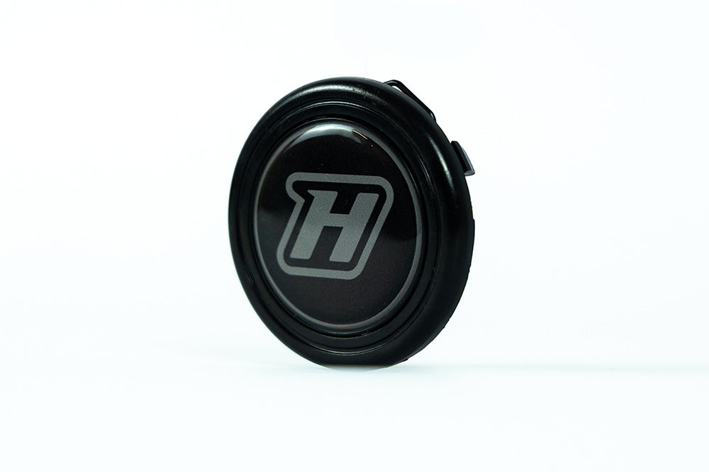 Grip Royal Horn Button Grey on Black "H"