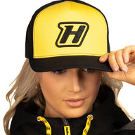 Haltech Snap Back Yellow with H Logo Size: One size fits all.