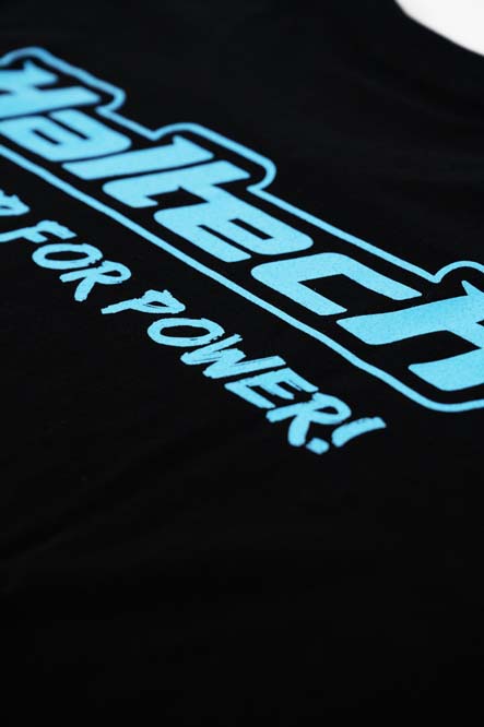 Haltech "Classic" T-Shirt Black with Blue Logo Size: M