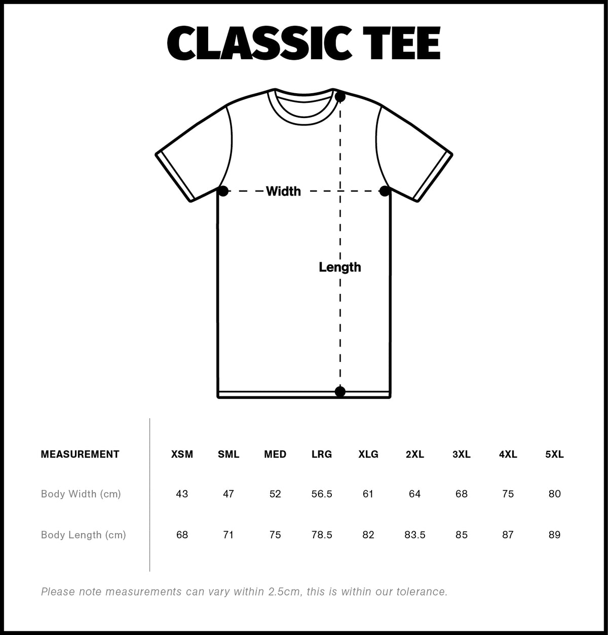 New Classic Tees Size: XS