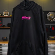 Haltech "Classic" Hoodie Black with Pink Logo Size: 5XL