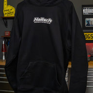 Haltech "Classic" Hoodie Black with White Logo Size: 5XL