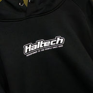 Haltech "Classic" Hoodie Black with White Logo Size: Medium