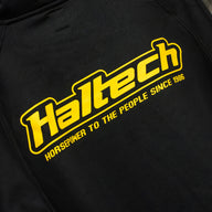 Haltech "Classic" Hoodie Black with Yellow Logo Size: 3XL