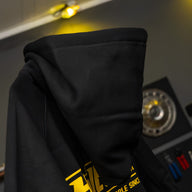 Haltech "Classic" Hoodie Black with Yellow Logo Size: XS